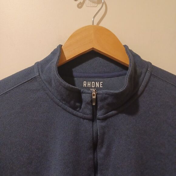 Rhone Commuter 1/4 Zip Insulating Mid-Layer Navy Blue XL Preppy Athletic Golf - Picture 2 of 8